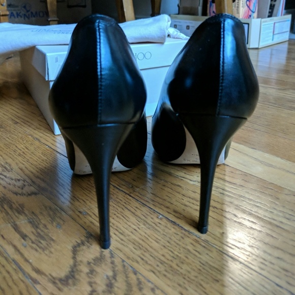 Jimmy Choo NWT Vikki kid leather black pumps - Picture 5 of 8